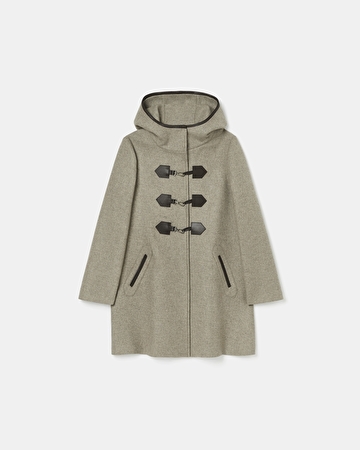 Meros coat Beige mid-length duffle coat ZAPA