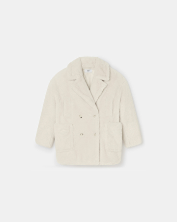 Martiala Coat Ecru Mid-Length Coat ZAPA