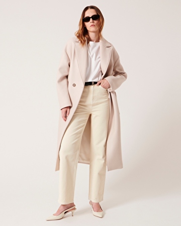 Miranda coat Natural straight coat ZAPA