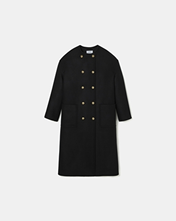 Mertia Coat Long black coat ZAPA