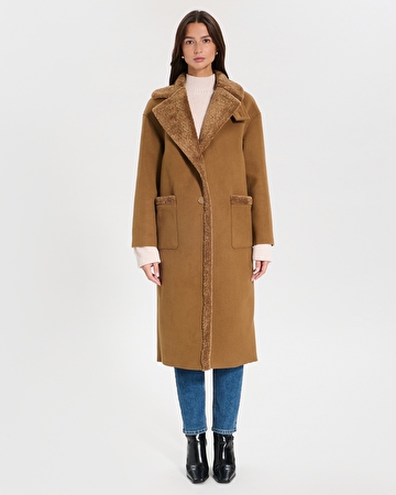 Myrthe coat Long hazelnut coat ZAPA