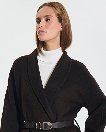Minesotan coat Chocolate bathrobe coat ZAPA