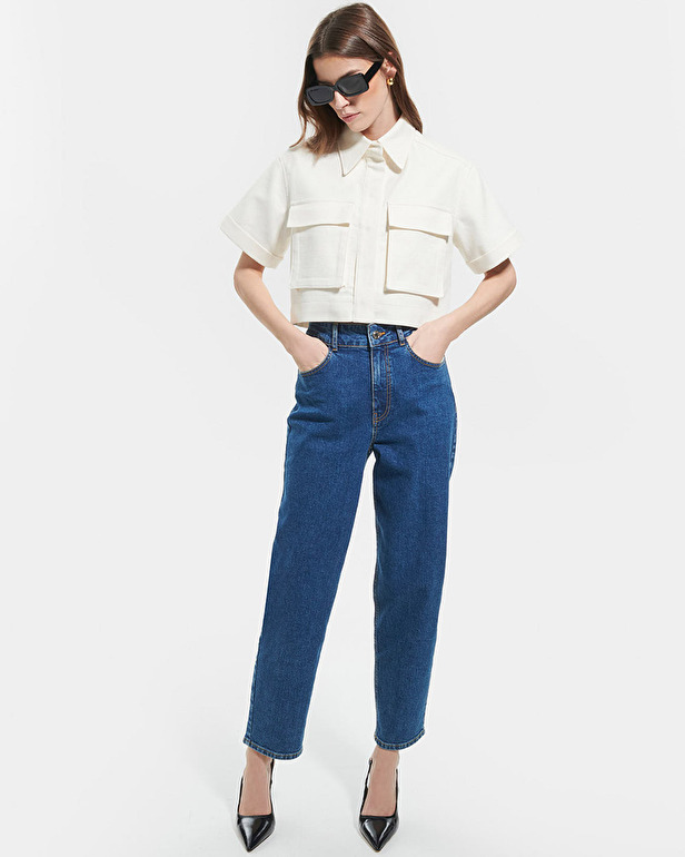 Vahin&eacute; Jacket Short ecru jacket ZAPA