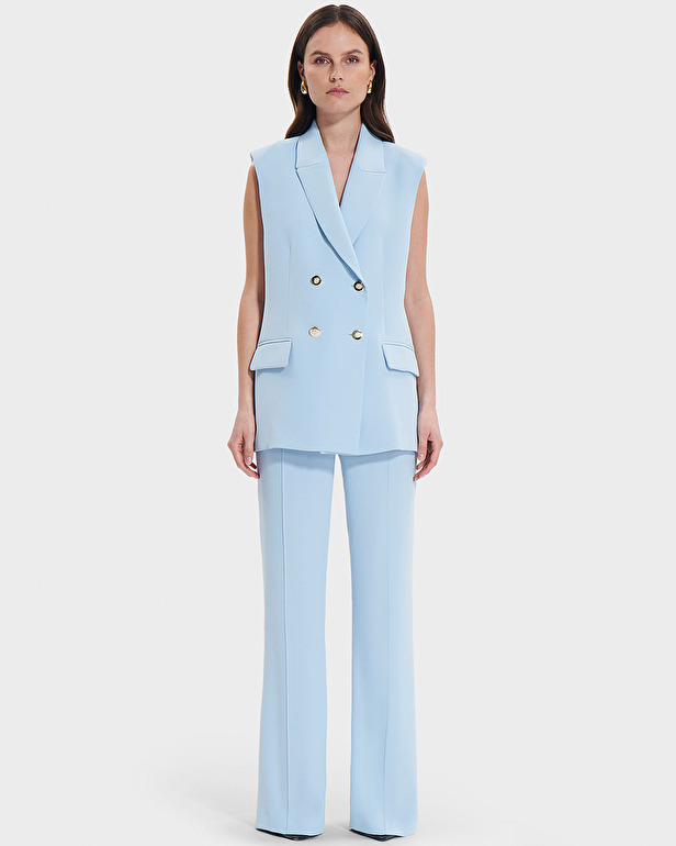 Vaasa Jacket Sky blue sleeveless jacket ZAPA