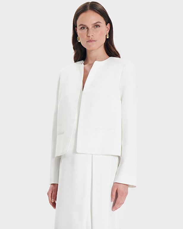 Vincenzo jacket Short ecru jacket ZAPA