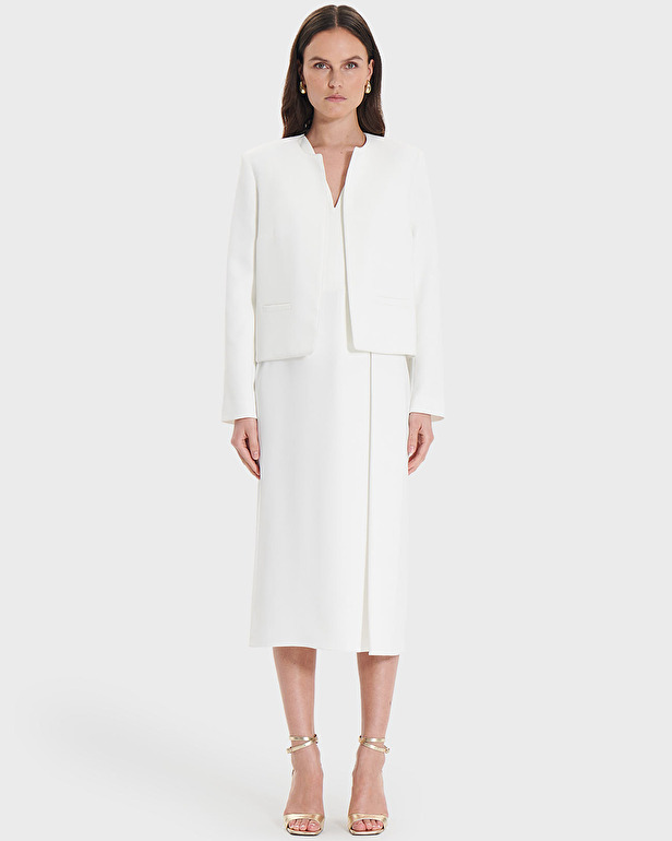 Vincenzo jacket Short ecru jacket ZAPA