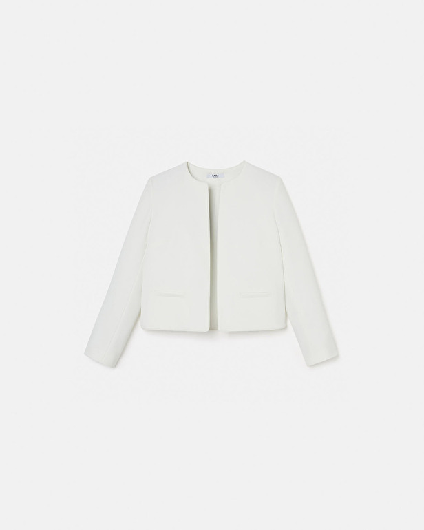 Vincenzo jacket Short ecru jacket ZAPA
