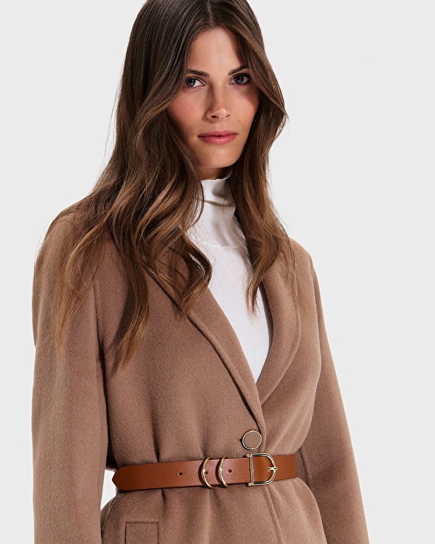 Clelia Belt Cognac Smooth Belt ZAPA