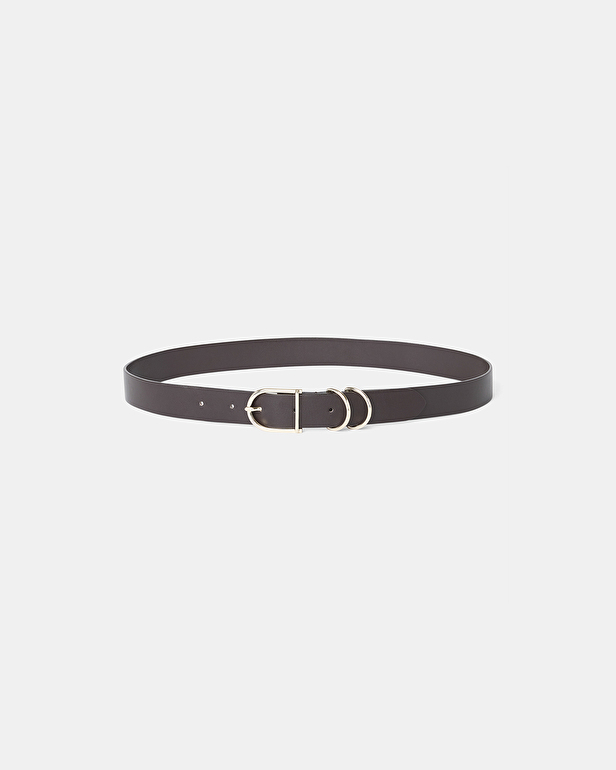 Clelia Belt Chocolate Smooth Belt ZAPA