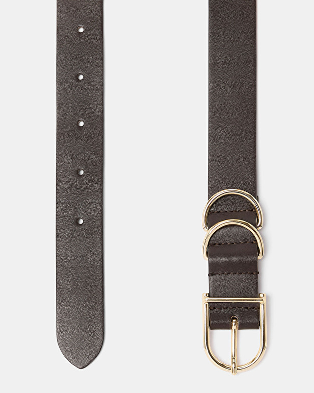 Clelia Belt Chocolate Smooth Belt ZAPA