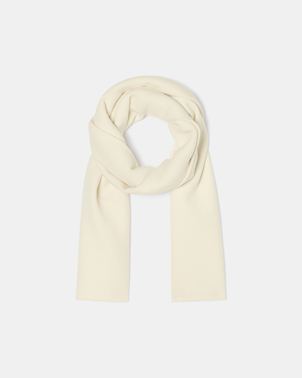 Evy scarf Ecru double-faced scarf ZAPA