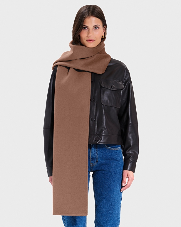 Evy Scarf Double-sided camel scarf ZAPA