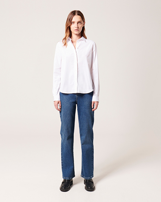 Carine shirt White poplin shirt ZAPA
