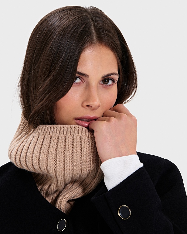 Amore collar Camel Knit Collar ZAPA