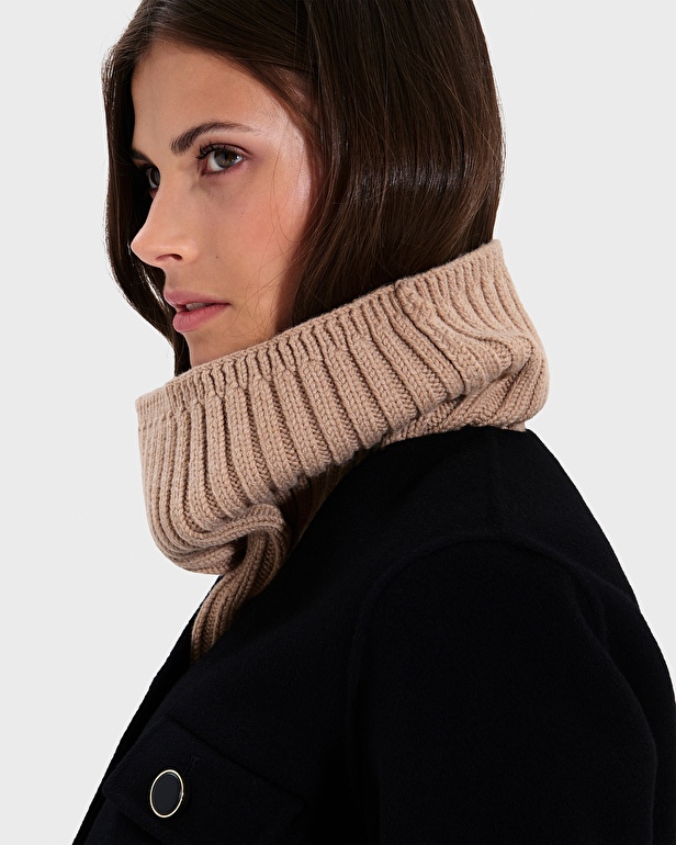 Amore collar Camel Knit Collar ZAPA