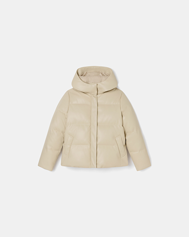 Diona Down Jacket Ecru Loose Down Jacket ZAPA