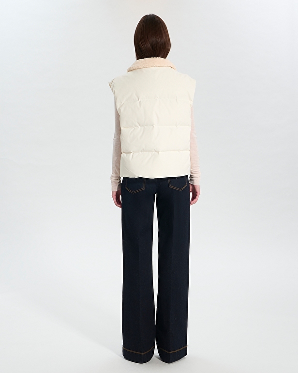 Driss Down Jacket Ecru Short Down Jacket ZAPA