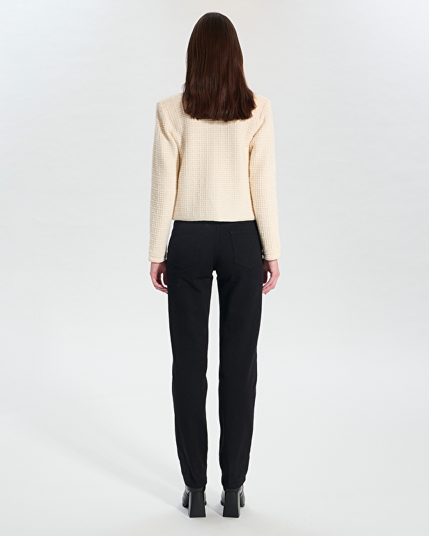Glade Vest Short ecru cardigan ZAPA