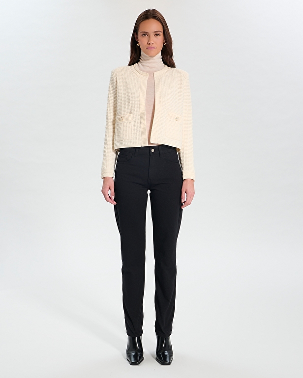Glade Vest Short ecru cardigan ZAPA