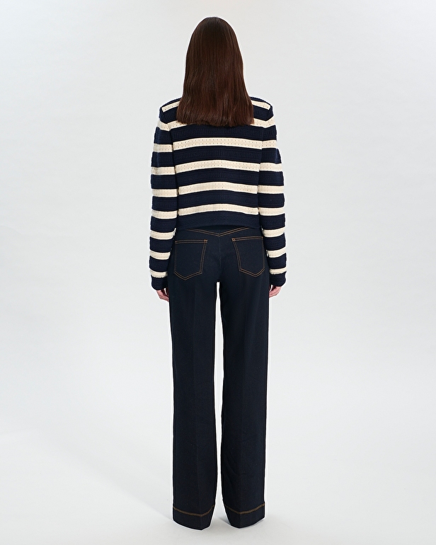 Glada vest Straight striped cardigan ZAPA