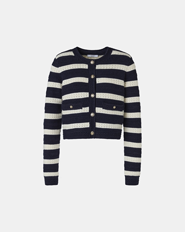 Glada vest Straight striped cardigan ZAPA