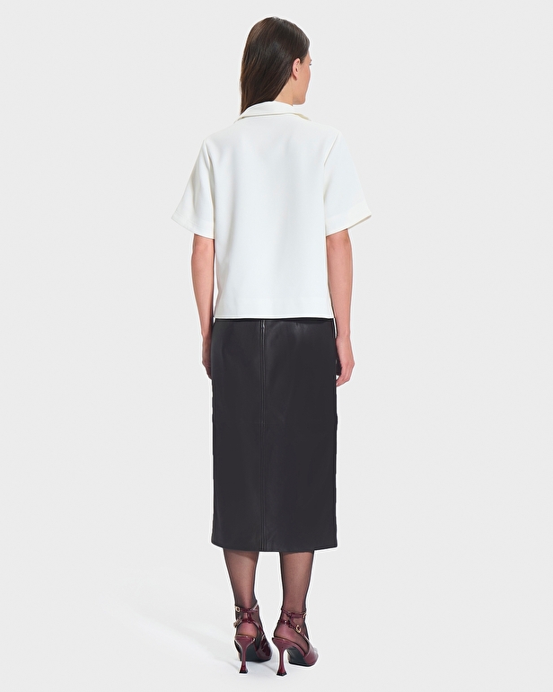 Tendresse top Ecru flowing shirt top ZAPA