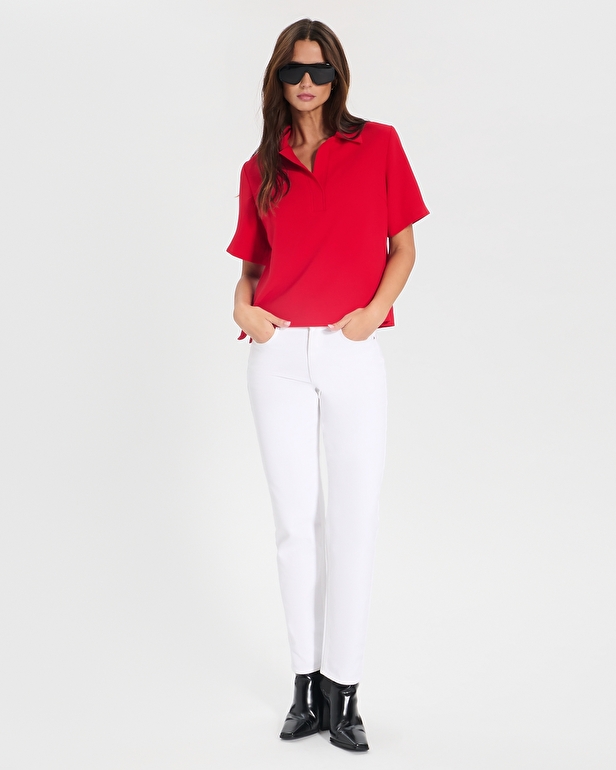 Tendresse top Red flowing shirt top ZAPA
