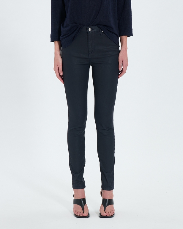 Jskinny Jeans Navy lacquered skinny jeans ZAPA