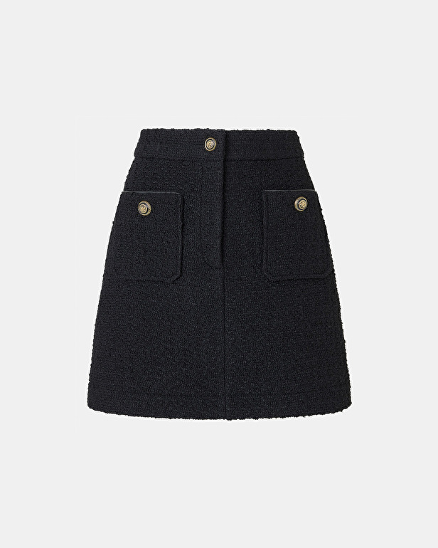 Jini Skirt Black A-Line Skirt ZAPA