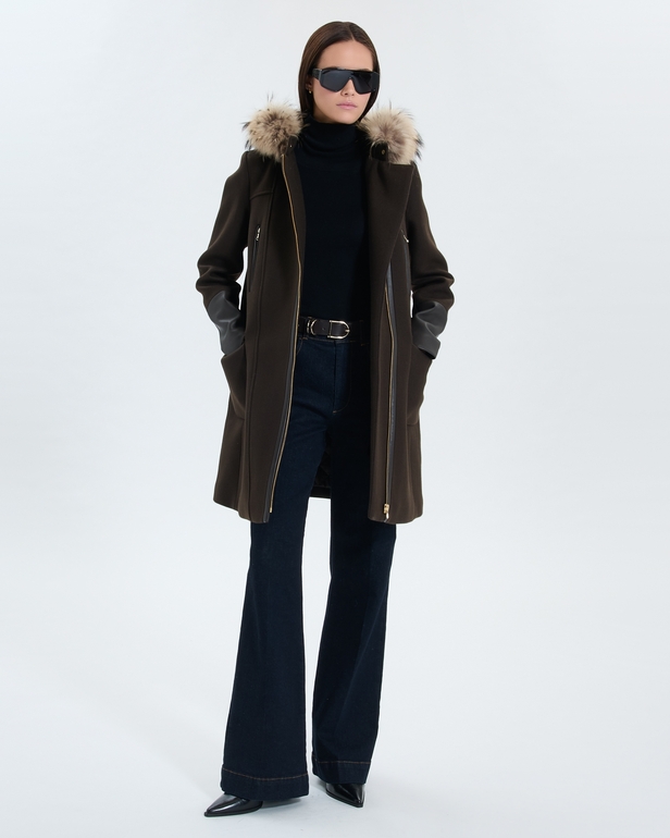 Gerson coat Chocolate Duffle Coat ZAPA