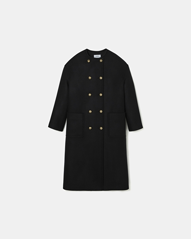 Mertia Coat Long black coat ZAPA