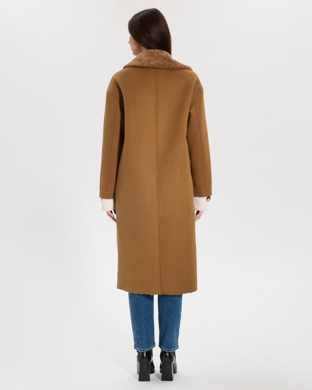 Myrthe coat Long hazelnut coat ZAPA