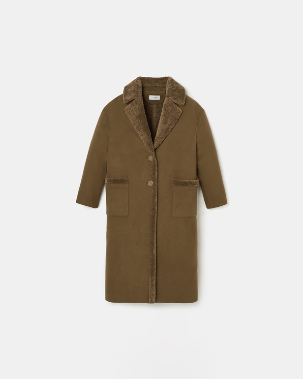 Myrthe coat Long hazelnut coat ZAPA