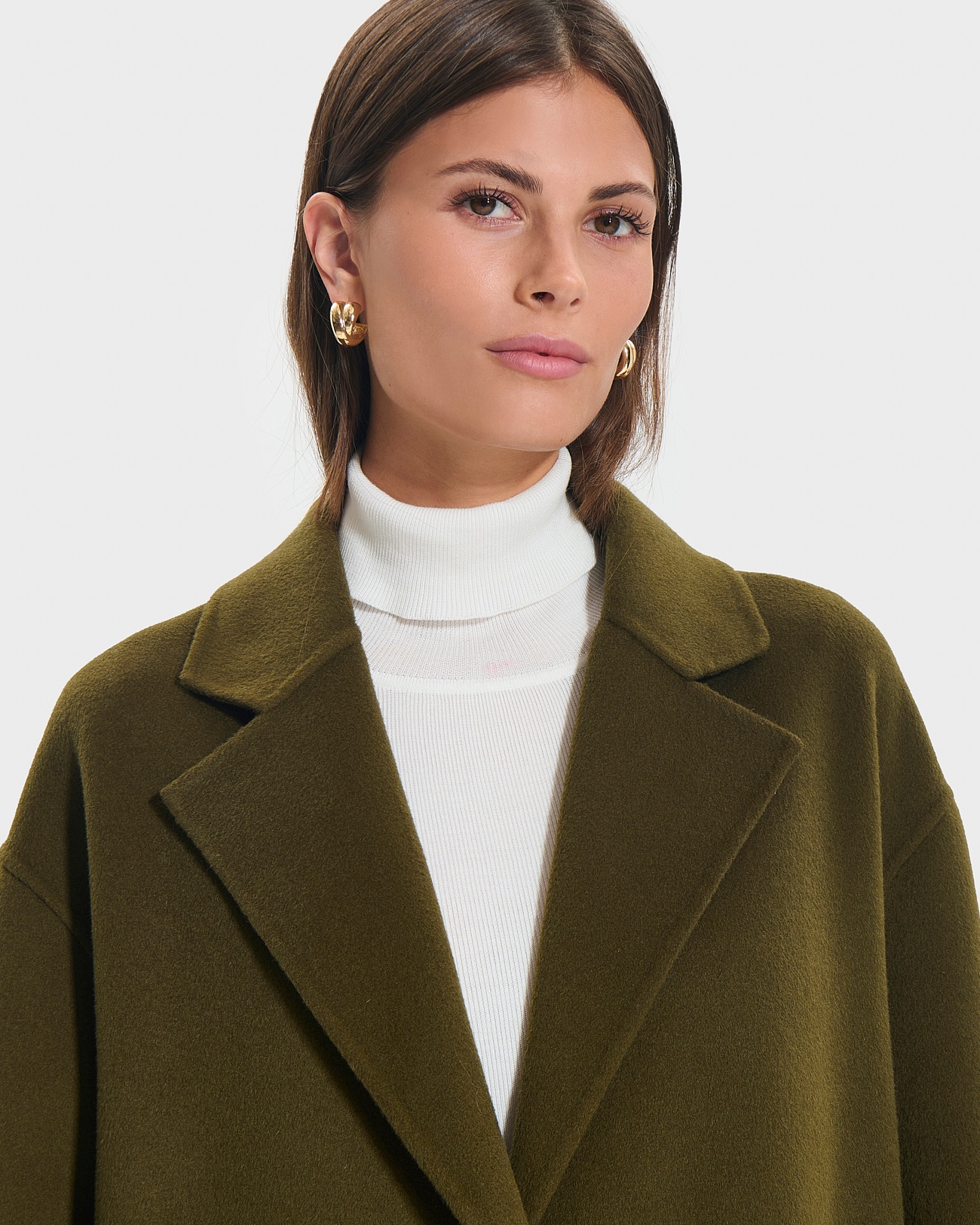 Maela coat Long khaki coat ZAPA