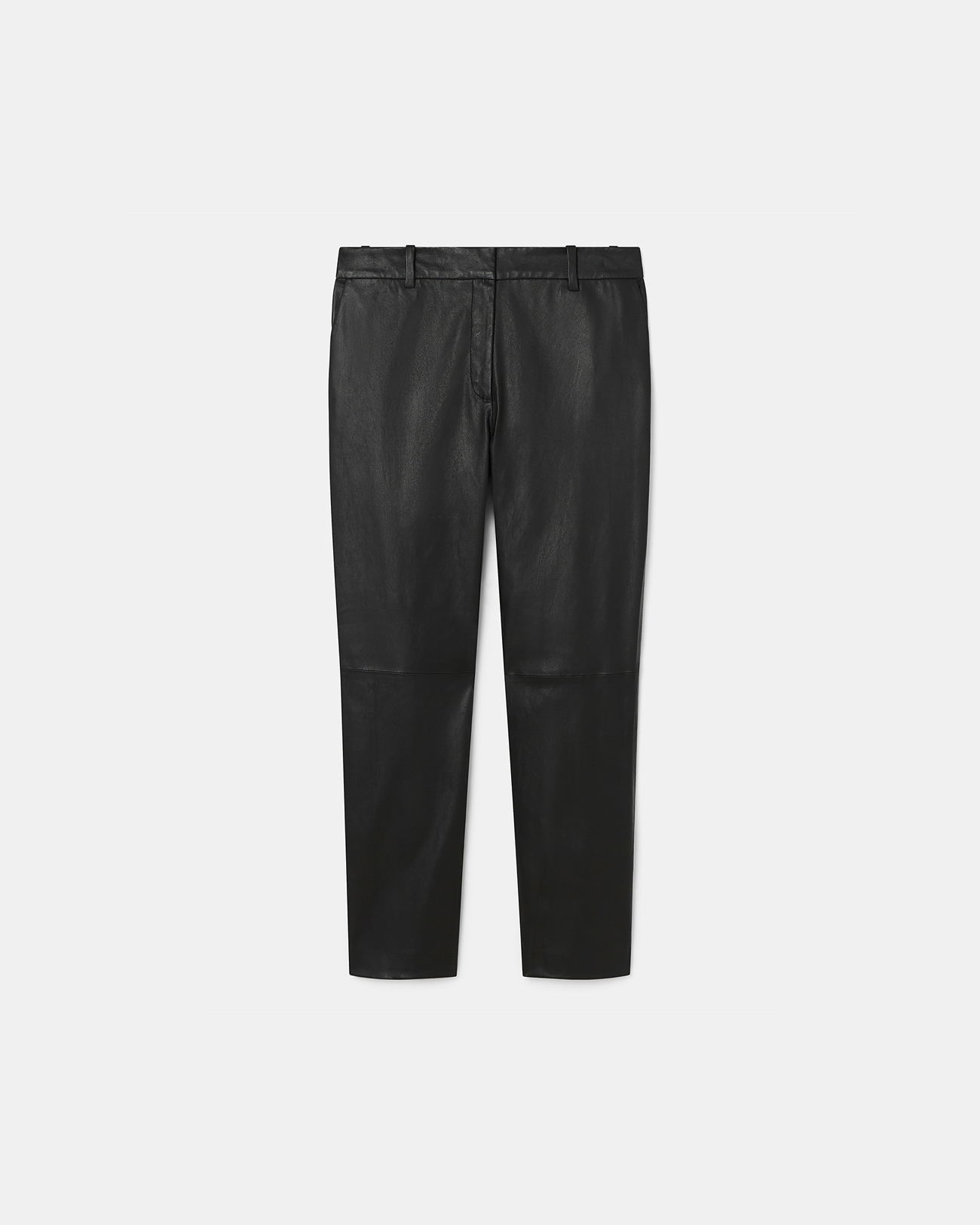 Plaisir pants Black leather straight-leg trousers ZAPA
