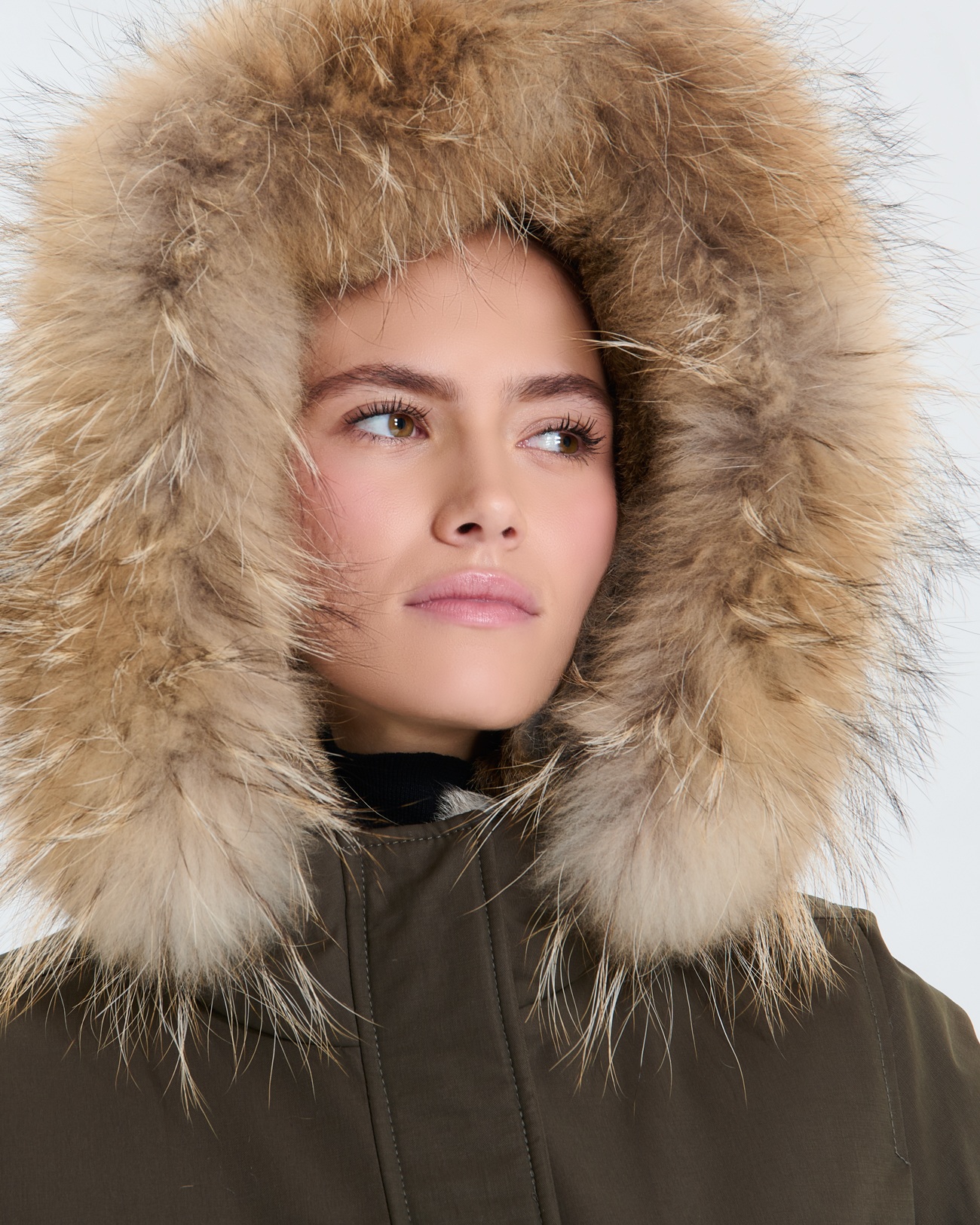 Parson Parka Khaki mid-length parka ZAPA