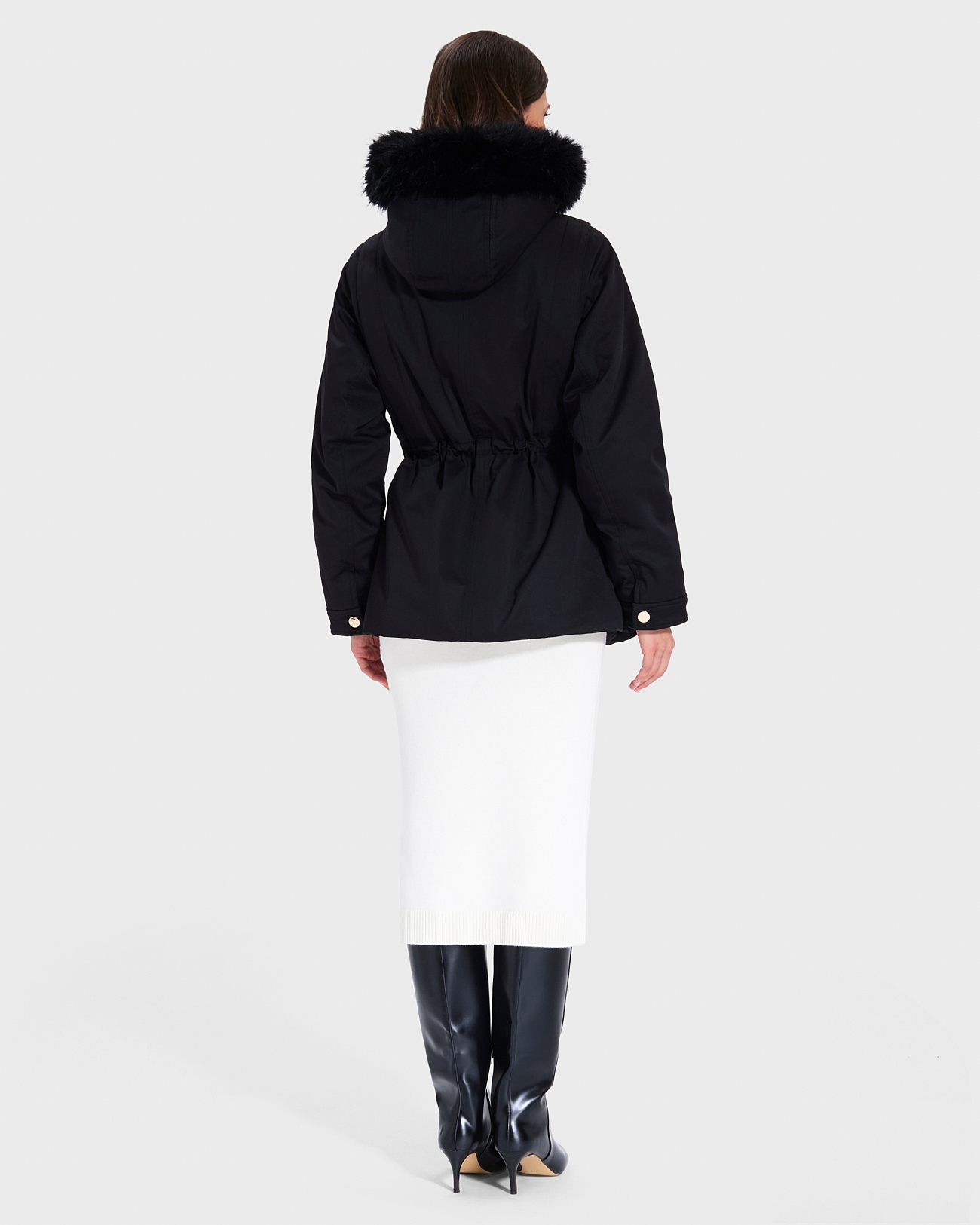 Pekin Parka Black Fitted Parka ZAPA