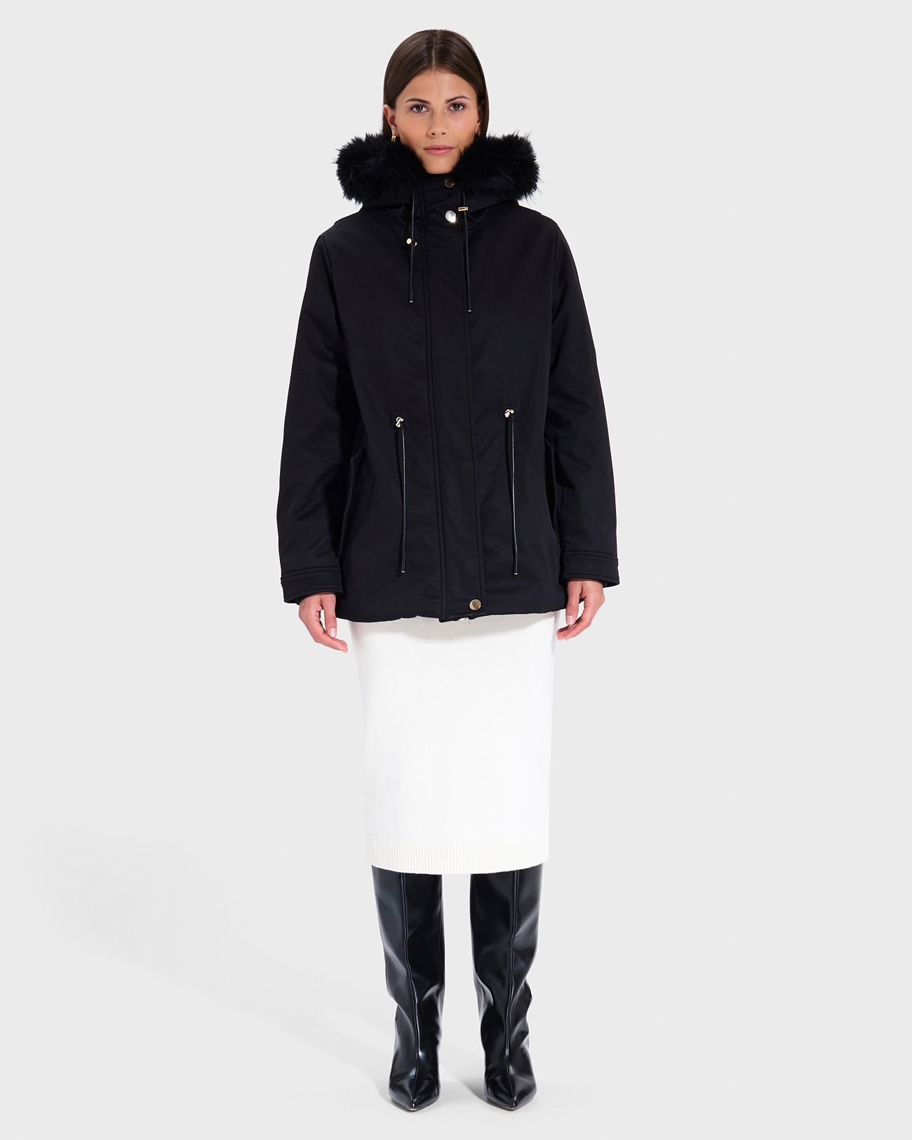Pekin Parka Black Fitted Parka ZAPA
