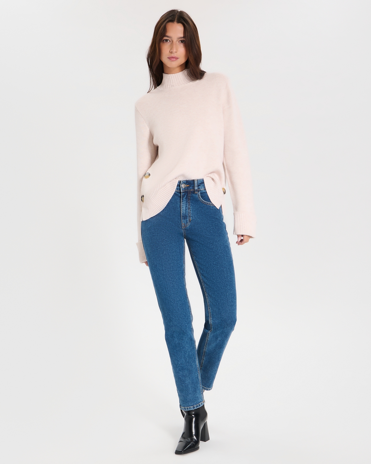 Nagara sweater Loose-fitting ecru sweater ZAPA