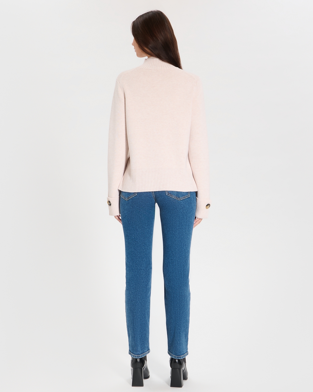 Nagara sweater Loose-fitting ecru sweater ZAPA