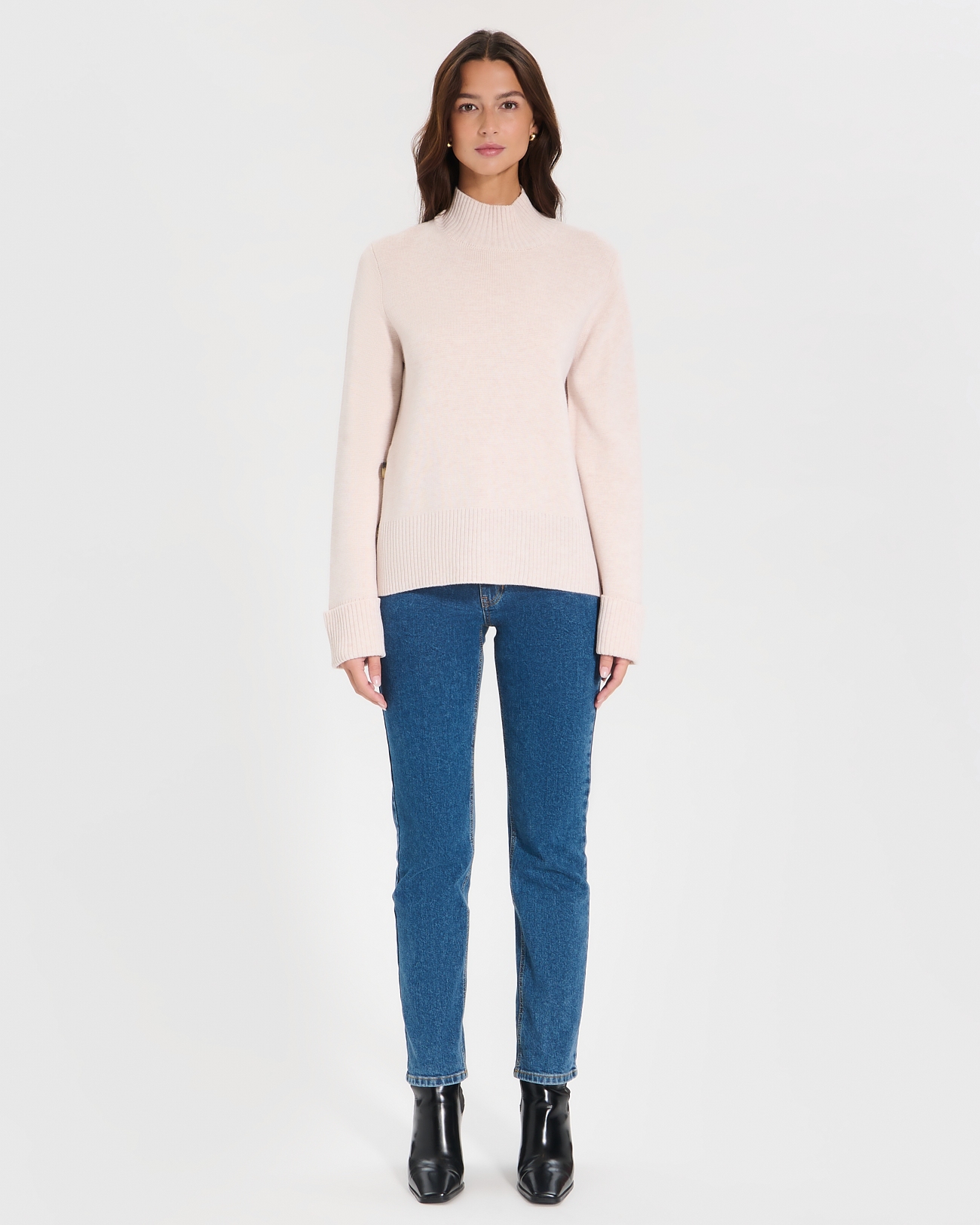 Nagara sweater Loose-fitting ecru sweater ZAPA