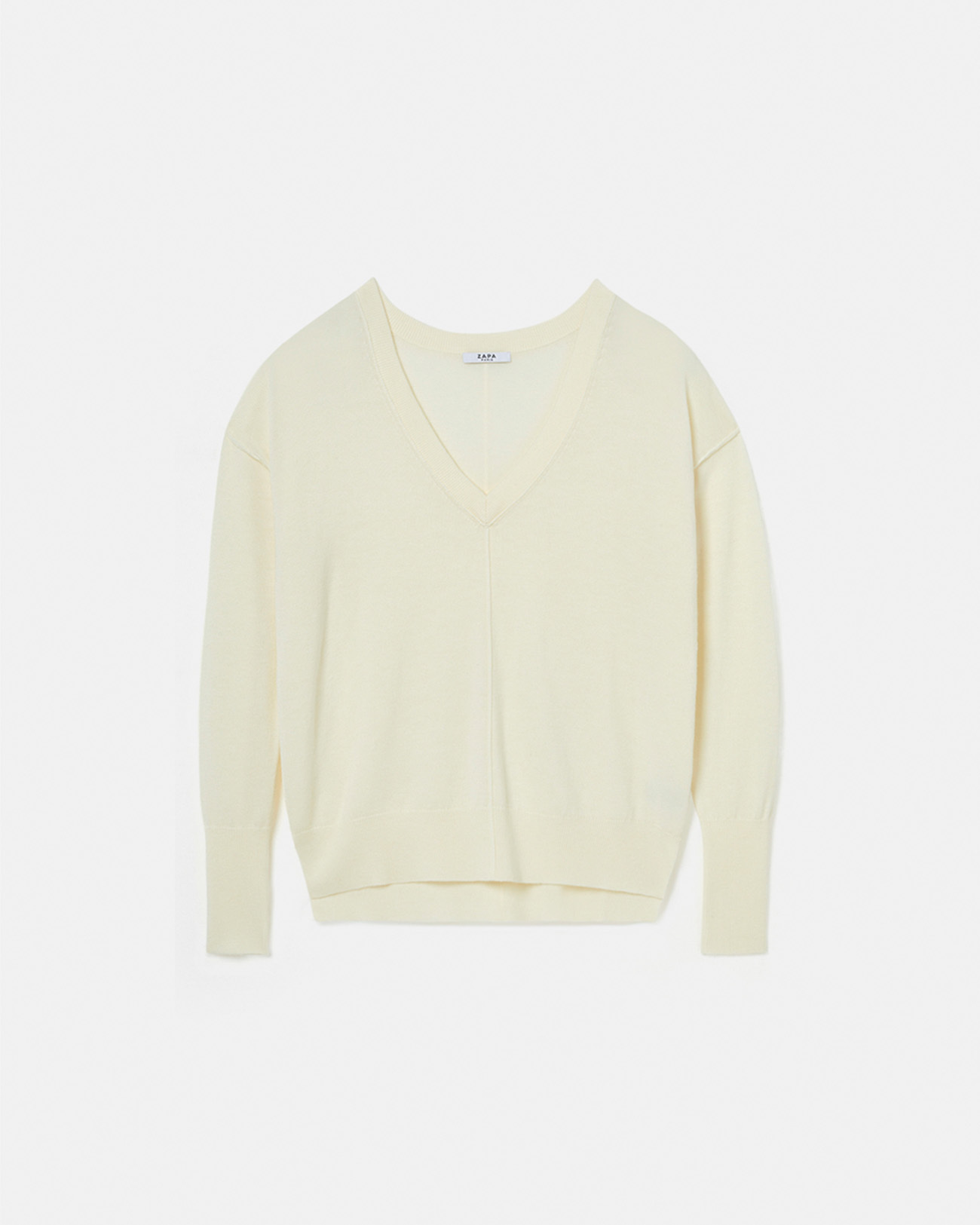Pucci sweater Ecru V-neck sweater ZAPA