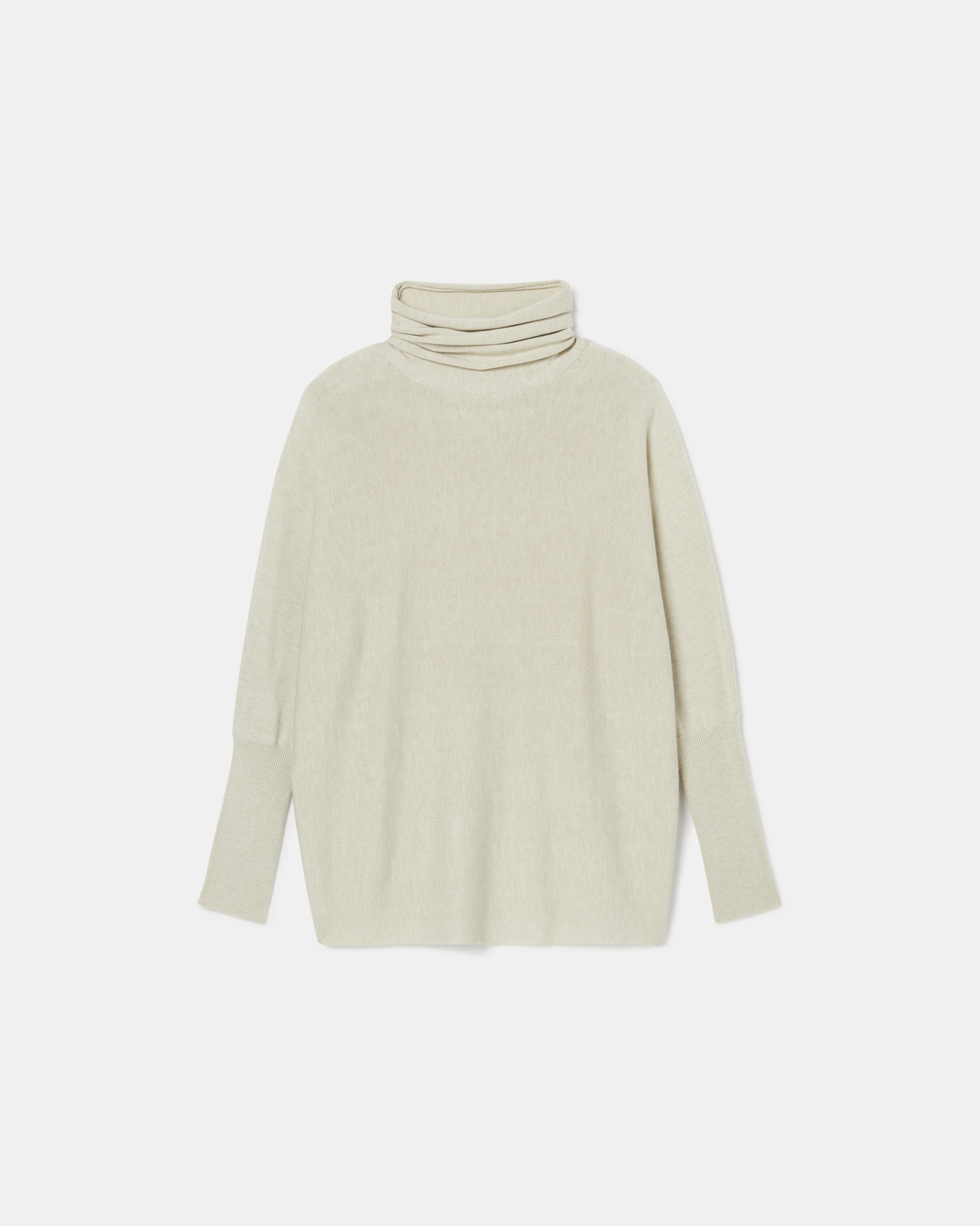 Pruna sweater Beige turtleneck sweater ZAPA