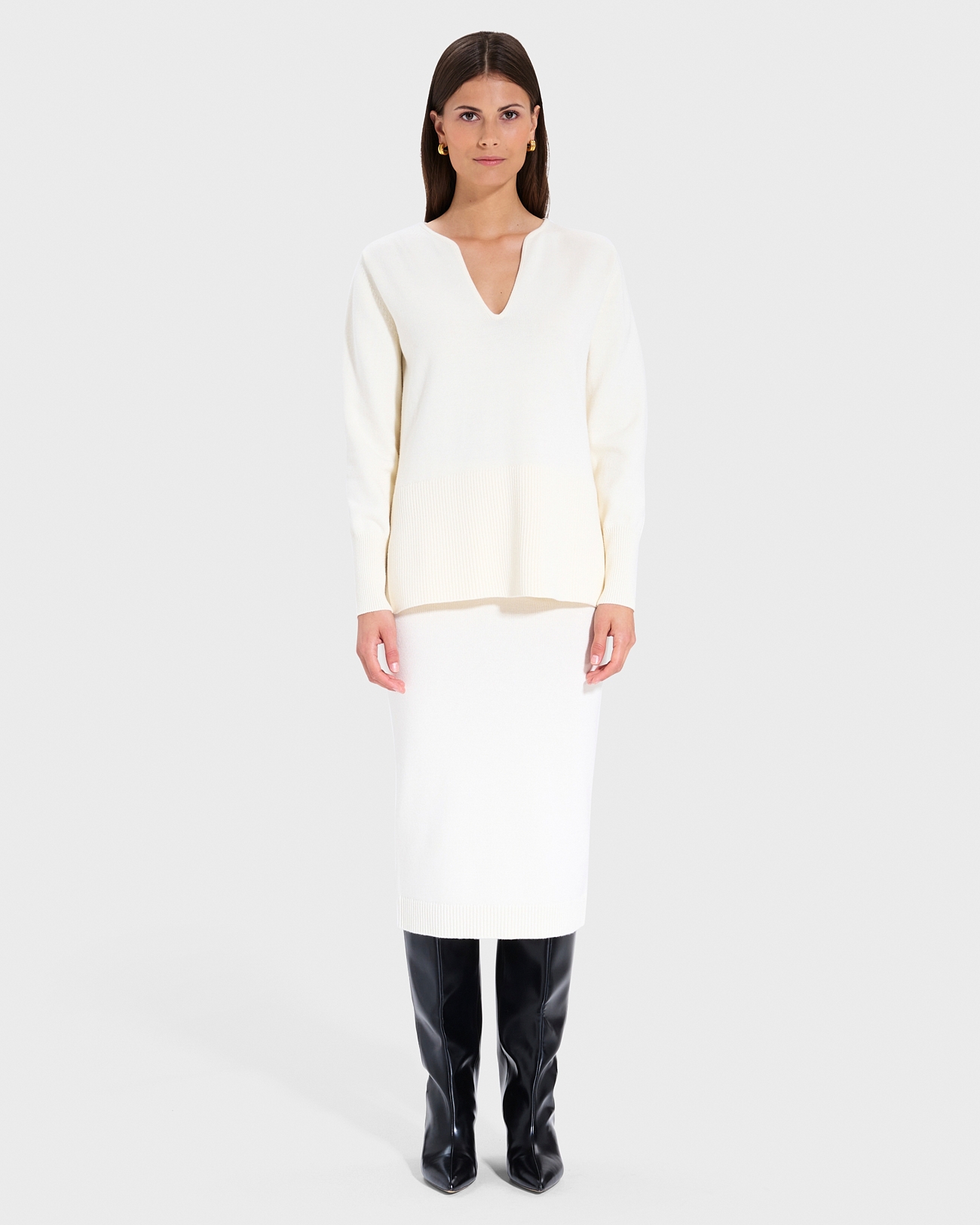 Nalani Sweater Ecru Loose Sweater ZAPA