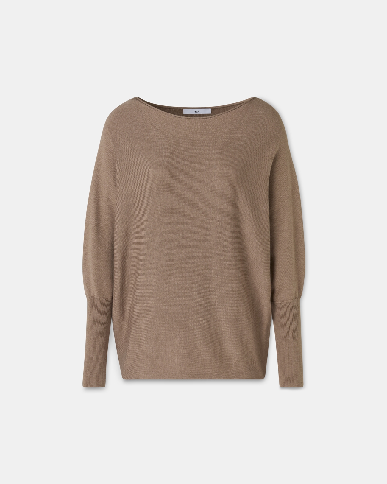 Penseeboat sweater Camel boat-neck sweater ZAPA