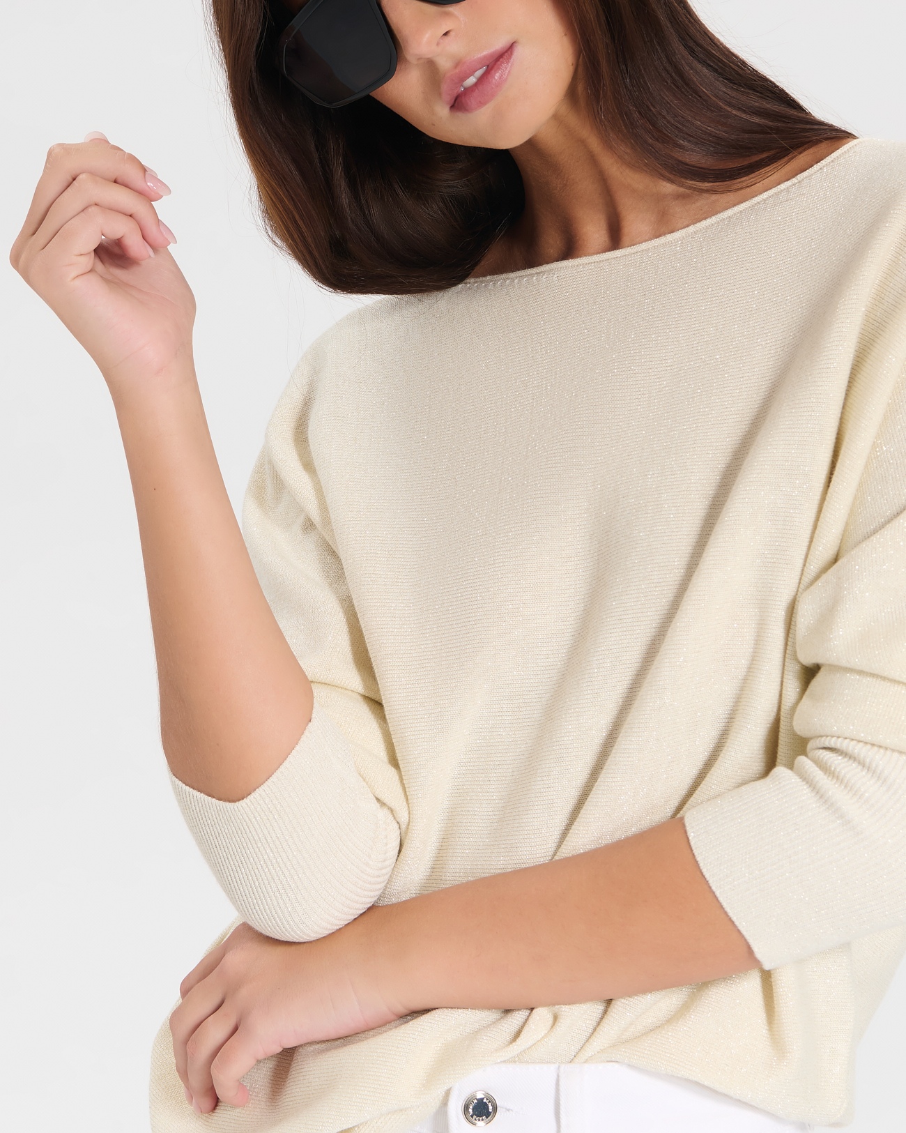 Penseeboat sweater Gold boat-neck sweater ZAPA