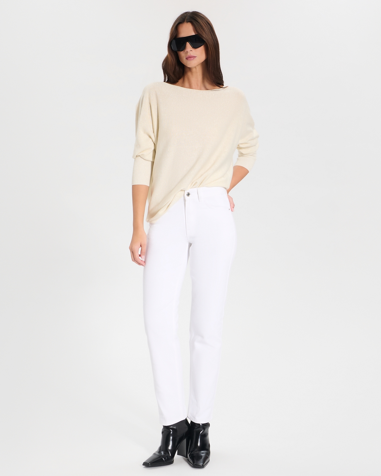 Penseeboat sweater Gold boat-neck sweater ZAPA