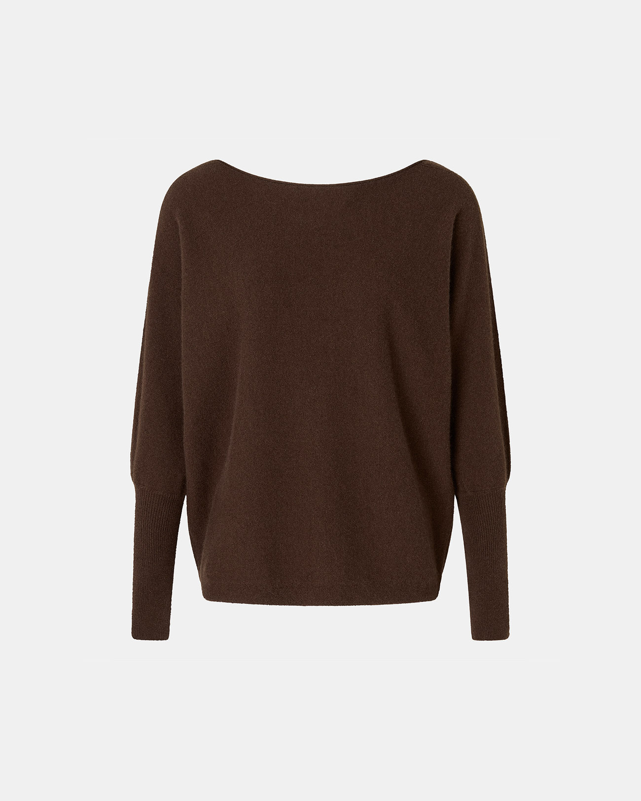Penseeboat Sweater Chocolate Boat Neck Sweater ZAPA