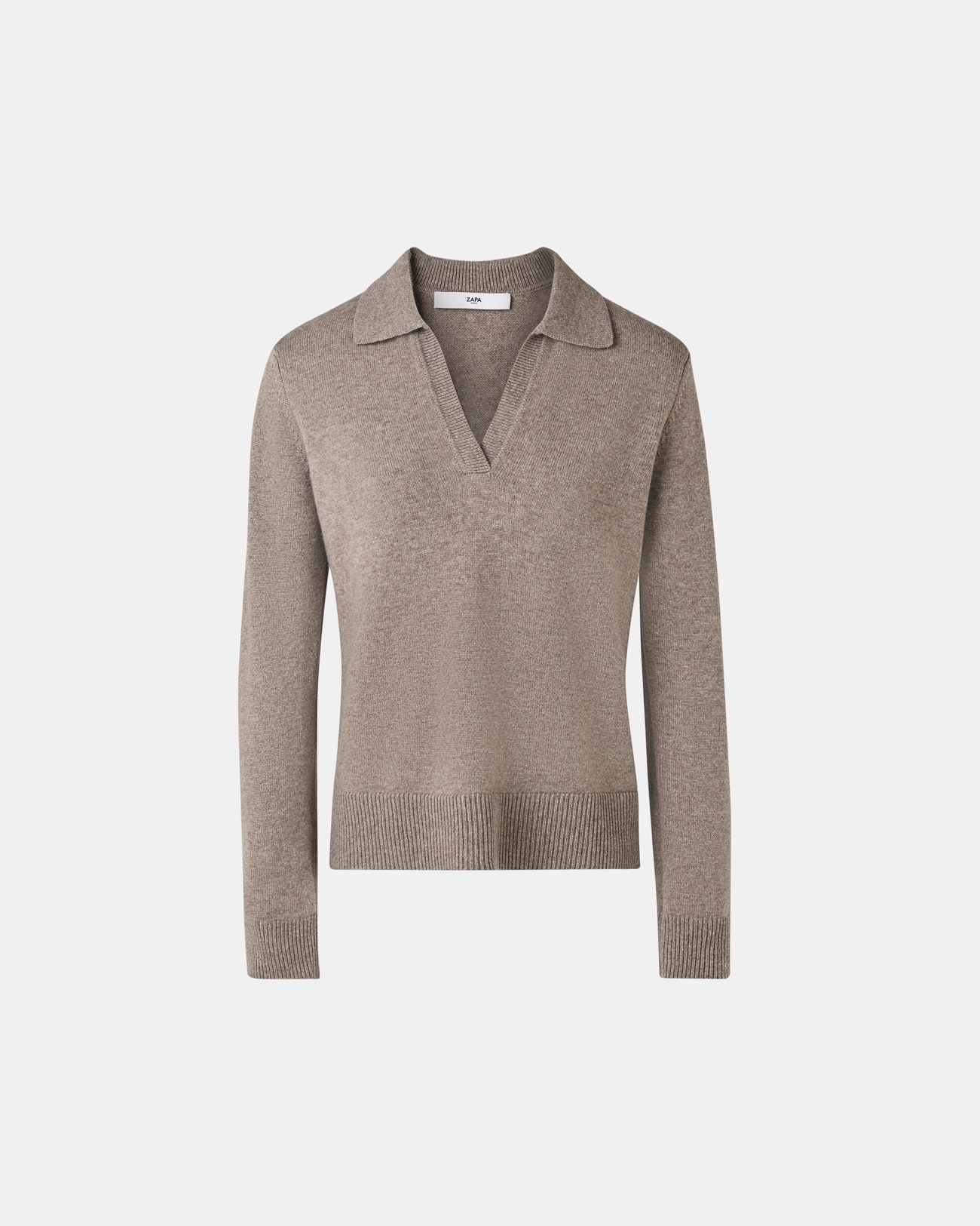 Namba sweater Taupe wool sweater ZAPA