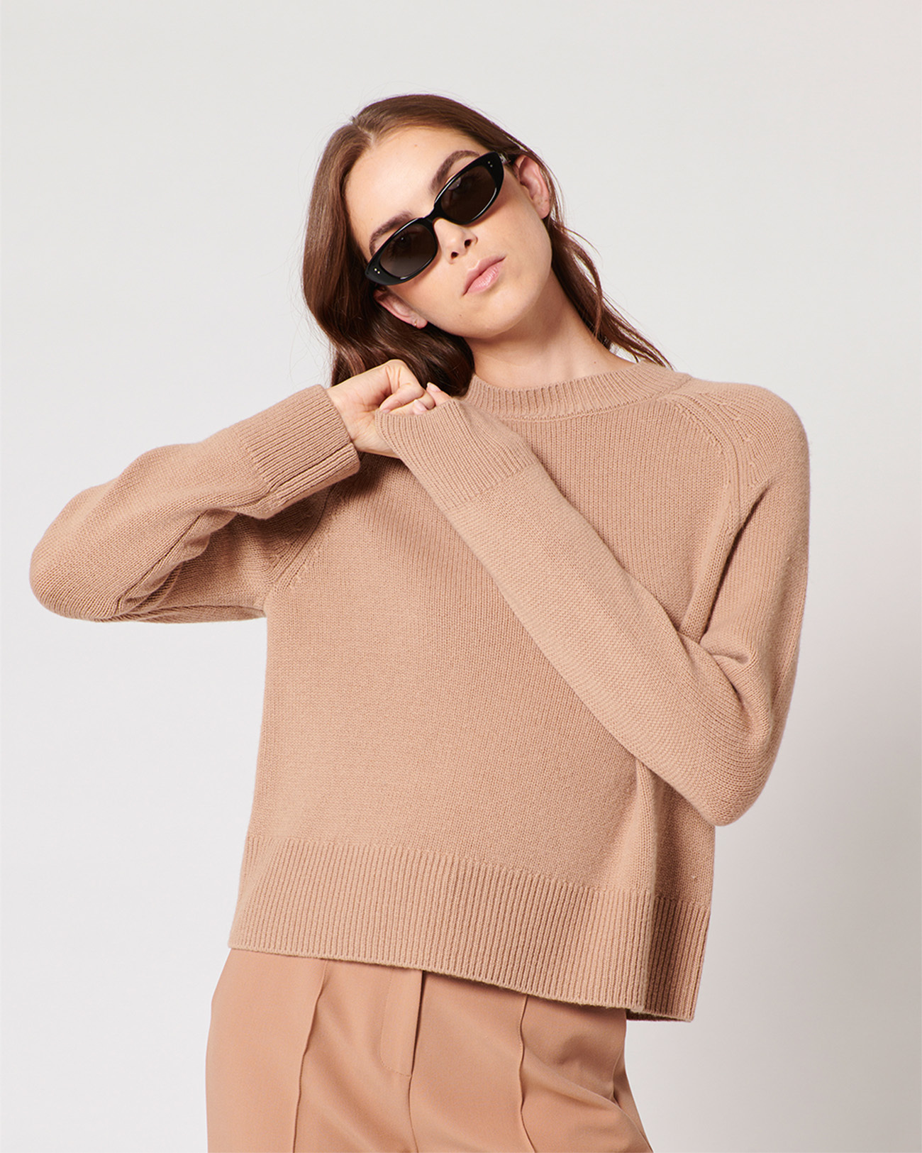 Neona sweater Camel wool sweater ZAPA